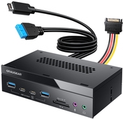 GrauGear Multi Frontblende 4-Fach+ Kartenleser USB SD Micro (G-MP03CR-AU)