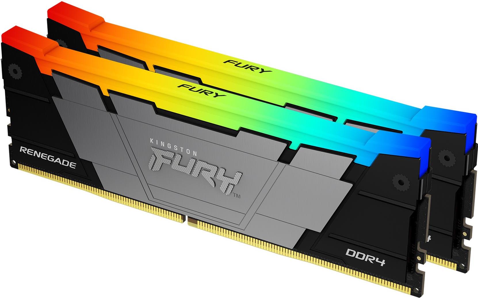Kingston Technology FURY Renegade RGB Speichermodul 64 GB 2 x 32 GB DDR4 3200 MHz (KF432C16RB2AK2/64)
