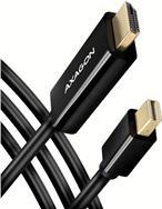 AXAGON RVDM-HI14C2 Mini-DisplayPort zu HDMI Adapterkabel, 4K/30 Hz, 180 cm lang - schwarz (RVDM-HI14C2)