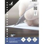 kangaro Ringbucheinlagen, 165 x 210 mm, liniert, 150 Blatt 17-fach gelocht, 60 g/qm, holzfrei, chlorfrei gebleicht - 1 Stück (K-56020)