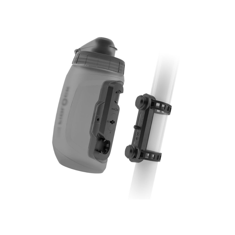 Fidlock Twist Bottle 450 + Uni Base Smoke, Schwarz
