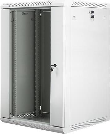 Lanberg WF01-6618-10S Netzwerkschrank 18U Wandmontage 60x60x90,1 cm Grau RAL 7035