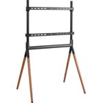 InLine® woodstand Studio TV-Standfuß, für LED-TV 49"-70" (124-178cm), max. 40kg (23132W) (geöffnet)