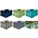 keeeper Aufbewahrungsbox Euro-Box XXL "bruno eco", sky blue 54 Liter, Material: PP/Regranulat, rundum laufende Rippen, - 1 Stück (1539969500000)