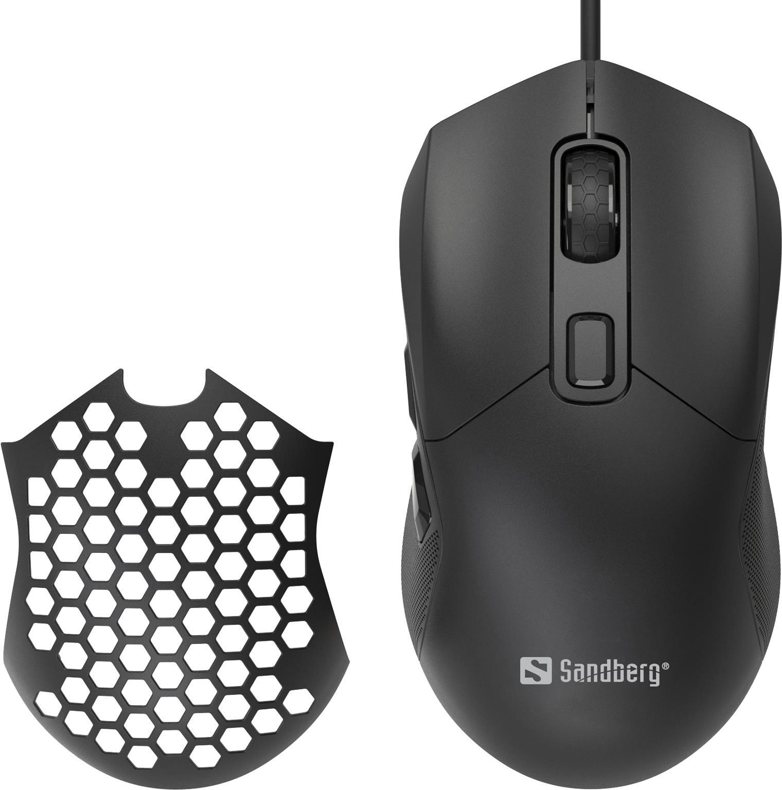 Sandberg FlexCover 6D Gamer Mouse Maus Beidhändig USB Typ-A 12800 DPI (640-28)