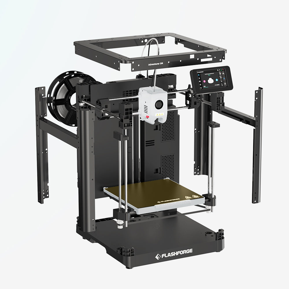 Flashforge Adventurer 5M 4,3" Touchscreen FFF 3D-Drucker Schwarz
