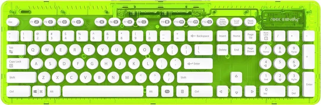 Funk-Tastatur Rock Candy Wireless Tastatur Grün (transparent) (904-005-EU-NGR-D1)