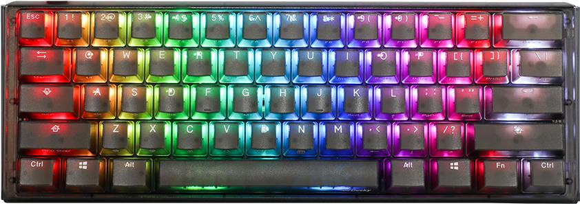 Ducky One 3 Aura Black Mini Gaming Tastatur, RGB LED - MX-Silent-Red (US) (DKON2161ST-SUSPDABAAAC1)
