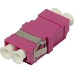 LWL-Kupplung LC-Buchse/LC-Buchse 50/125u Multimode duplex PVC violett ohne (S215482)