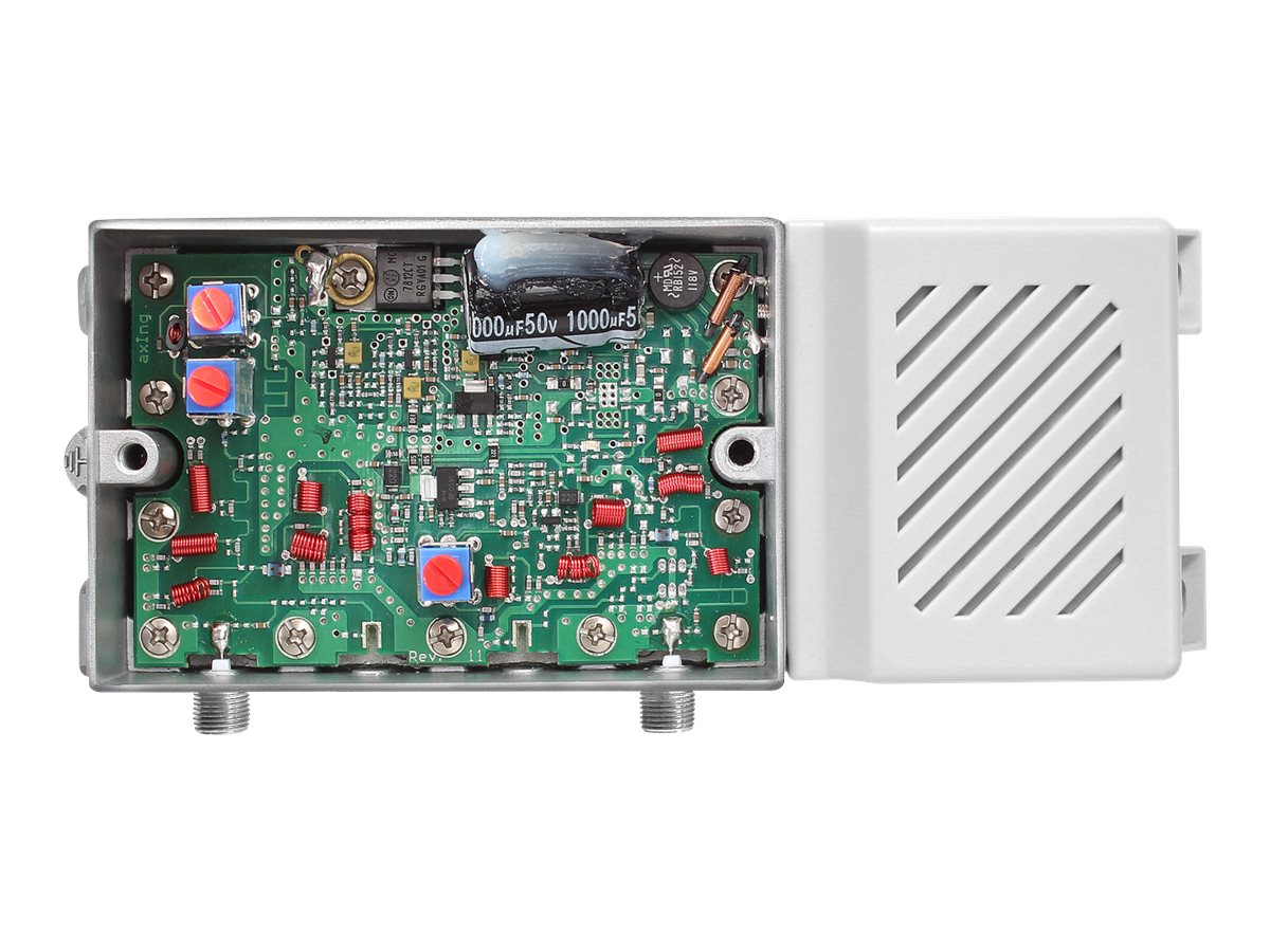 AXING Premium-line BVS 12-69N CATV-Verteilerverstärker Silber
