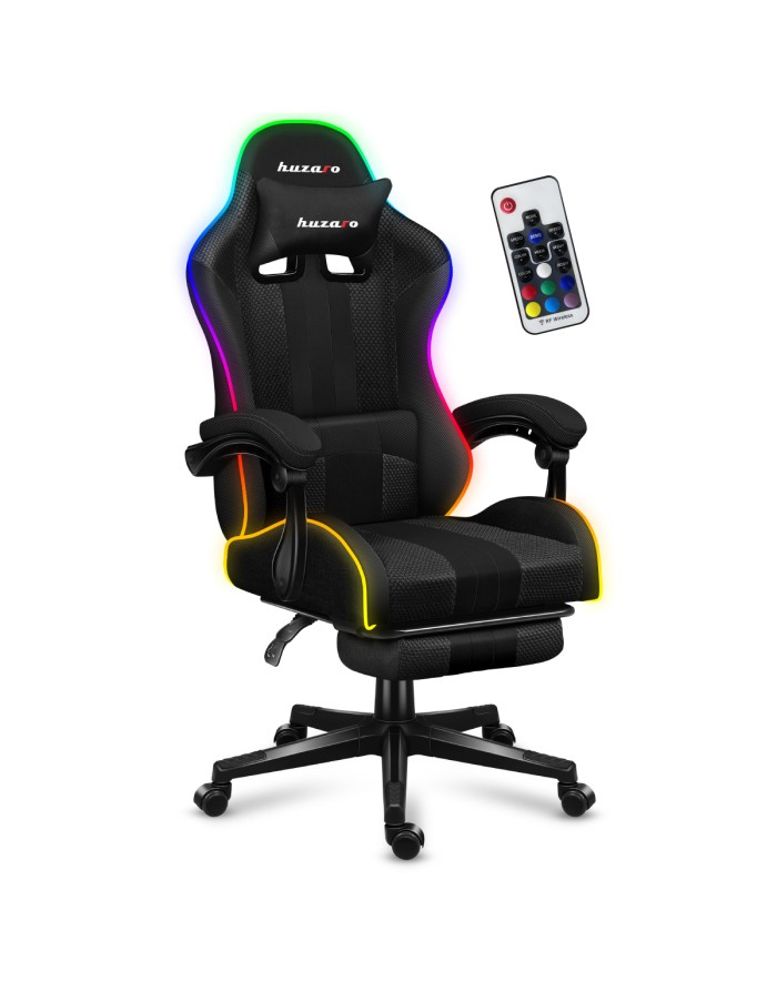 Huzaro FORCE 4.7 RGB Mesh Gaming-Stuhl Schwarz