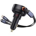 Baseus Autoladegerät Enjoyment USB-C mit Kabel und Lightning 60W (C00057802111-00)