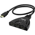 SpeaKa Professional SP-HDSW-200 3-Port HDMI-Switch 8K UHD-fähig 7680 x 4320 Pixel