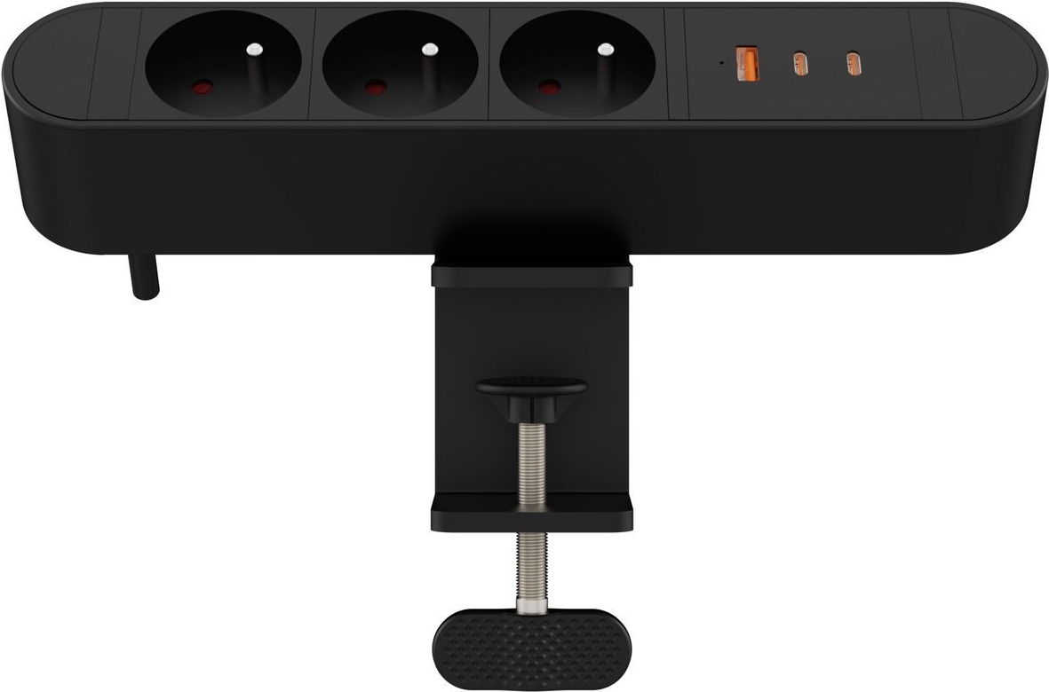 MicroConnect Multi Desktop Power Socket 3 Ways French 1 x USB-A 2 - Zubehör Stromversorgung (MC-MDPS-FR3-67W)