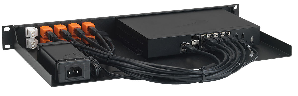 Rackmount.IT RM-SW-T12 Rackmount-Kit für SonicWall TZ570W 19" 1U Schwarz