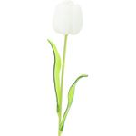 EUROPALMS Kristalltulpe, Kunstblume, weiß, 61cm 12x (82600204)