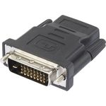 renkforce HDMI / DVI Adapter [1x HDMI-Buchse => 1x DVI-Stecker 24+1pol.] Schwarz renkforce