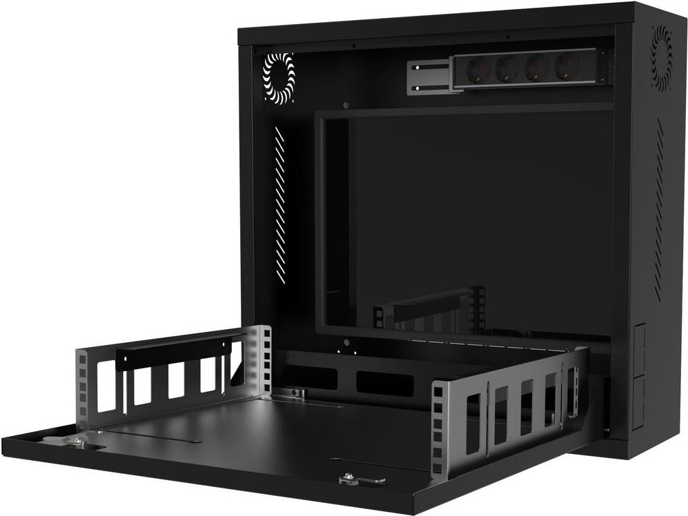 Lanview 19'' 1U Rack Wall Mount 580 x 546 150mm Surveillance Box (RWSLMBL1)