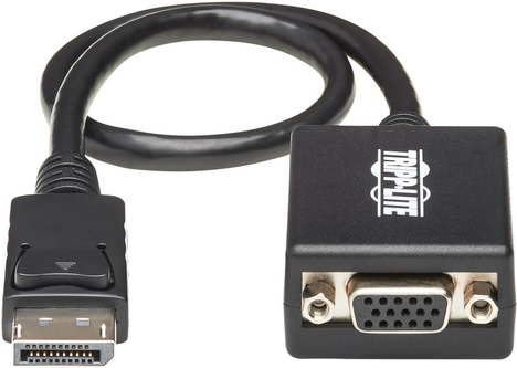 Tripp Lite P134-001-VGA Videokabel-Adapter 0,31 m VGA (D-Sub) DisplayPort Schwarz (P134-001-VGA)