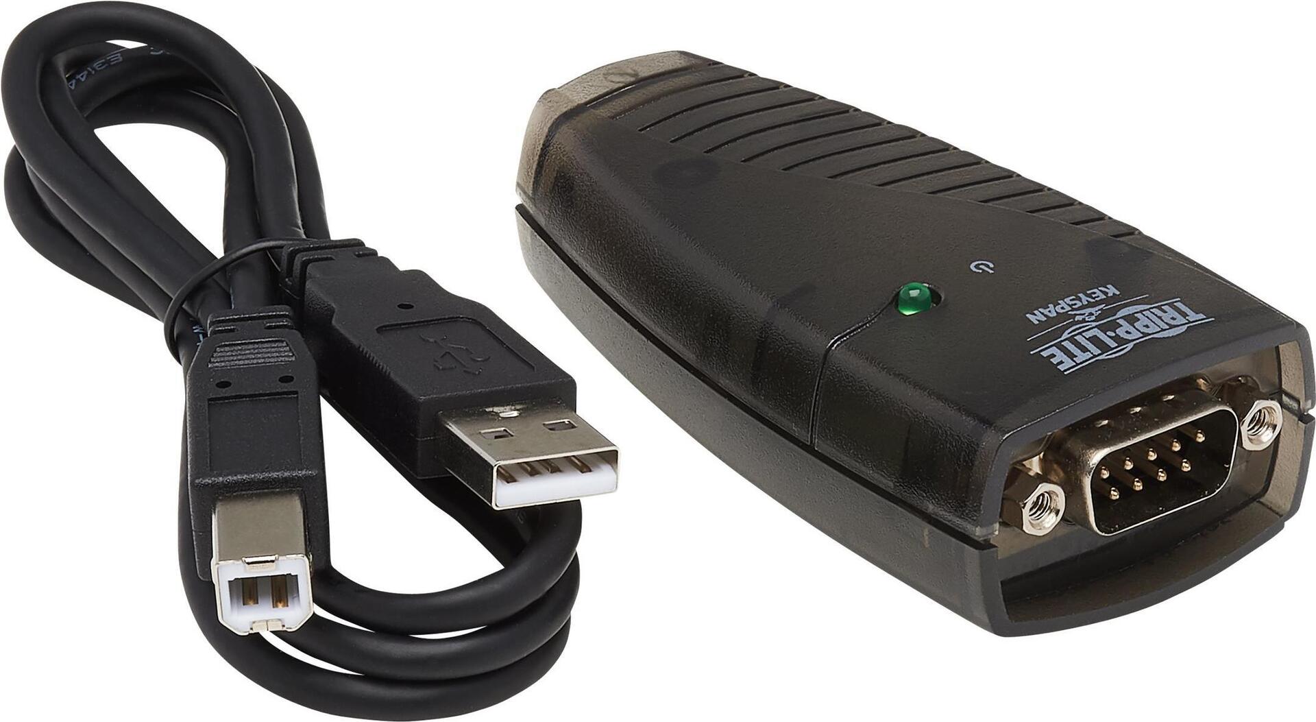 Keyspan USA-19HS Serieller Adapter USB-A auf DB9 RS232 0,91 m Schwarz