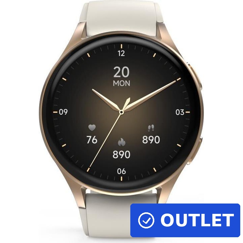 Hama Smartwatch 8900 3,3 cm (1.3") AMOLED 42 mm Digital 466 x 466 Pixel Touchscreen Gold GPS (00178613) (B-Ware)