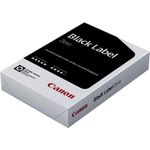 Canon Black Label Zero FSC. Empfohlene Nutzung: Laser-/Inkjet-Druck, Papiergröße: A4 (210x297 mm), Blätter pro Packung: 500 Blätter. Zertifizierung: TCF (99859254)