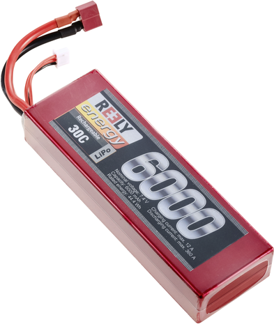 Reely Modellbau-Akkupack (LiPo) 7.4 V 6000 mAh Zellen-Zahl: 2 30 C Hardcase T-Stecksystem (RE-7855155)