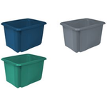 keeeper Aufbewahrungsbox "emil eco", 30 Liter, grau Farbe: eco-grey, Dreh-/Stapelbox, aus 100% - 1 Stück (1051613800000)