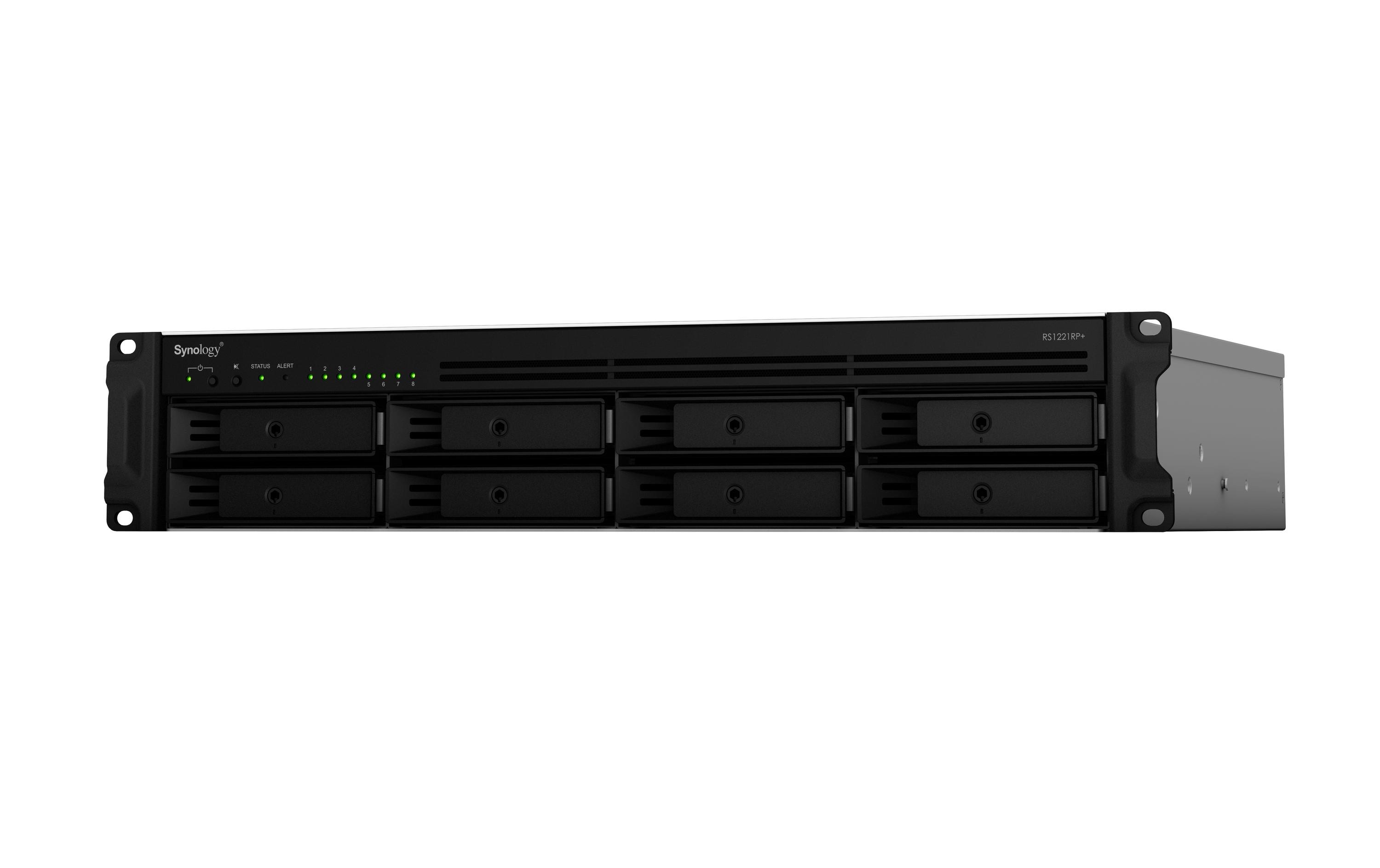 Synology RackStation RS1221RP+ NAS-Server 8 Schächte 2U 4 GB RAM Schwarz