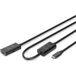 DIGITUS Aktives USB 3.2 Gen1 5G Verlängerungskabel, USB-C - USB-C, 10m (DA-73109)