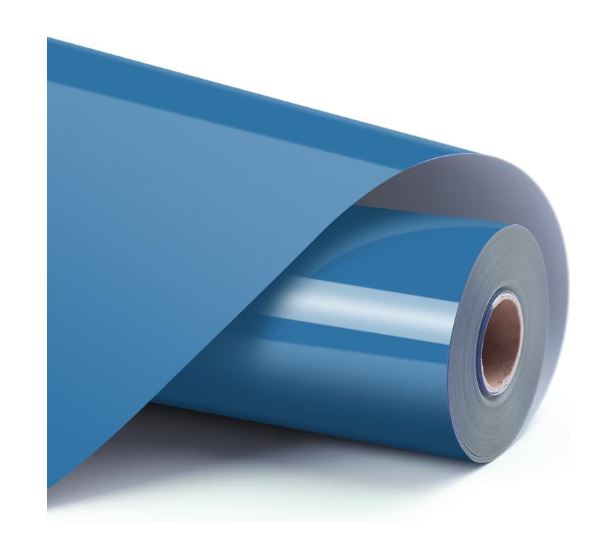 LOKLiK Plotterfolie Basic Ozeanblau 30,5 x 180 cm HTV für Schneideplotter und Textilien