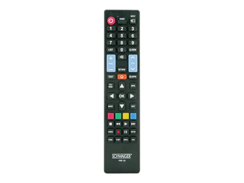 Schwaiger UFB100LG 533 Fernbedienung für LG TV 49 Tasten IR Schwarz