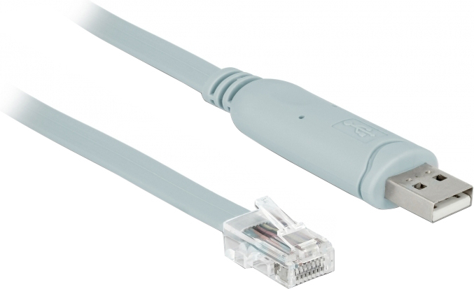 Delock 63308 USB 2.0 Typ-A auf RS-232 RJ45 Adapter 5 m Grau