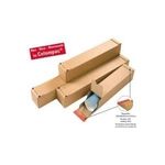 ColomPac Versandhülse, für DIN A2 Formate, Farbe: braun Innenmaße: (B)430 x (T)108 x (H)108 mm - 10 Stück (CP 072.02)