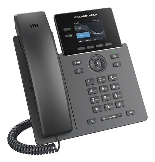 Grandstream GRP Series GRP2610P VoIP-Telefon SIP 2 Leitungen PoE Schwarz
