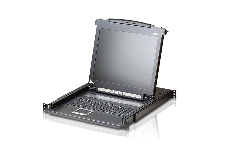 ATEN CL1000M-ATA-AG KVM-Konsole 17" LCD 1U Rack-Mount PS/2 VGA Schwarz