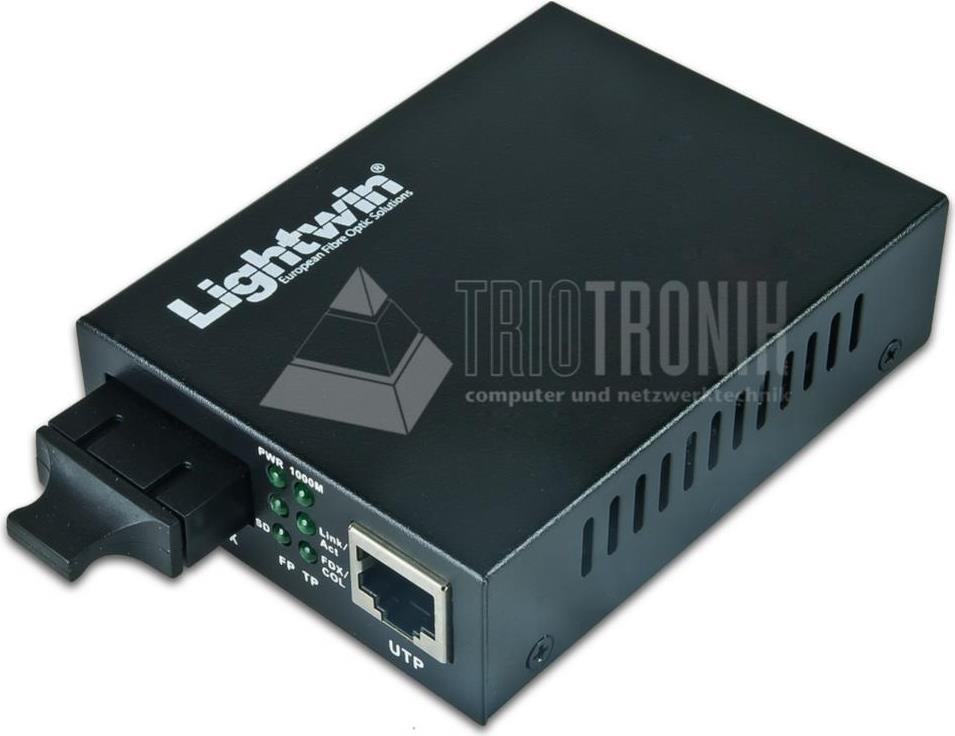 Lightwin LWC 10/100 MM SC Netzwerk Medienkonverter 100 Mbit/s Multi-Modus Schwarz (LWC 10/100 MM SC)