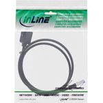 InLine® Patchkabel Einbau-Verlängerung, S/FTP (PiMf), Cat.6A, halogenfrei, Kupfer, schwarz, 1,5m (76514X)