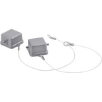 LappKabel Schutzdeckel mit 2 Bolzen für Anbau-, Sockel-, Kupplungsgehäuse mit Buchseneinsatz, Fangschnur mit Kabelschuh Serie H-A (10430100)