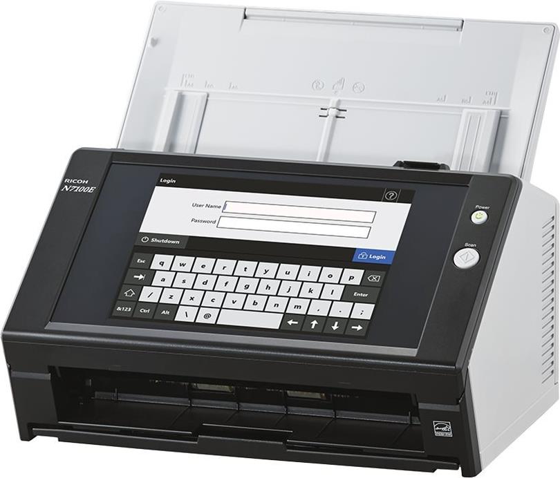 Fujitsu N7100E Dokumentenscanner mit Touchscreen 600 dpi 25 Seiten/Min. Duplex Schwarz, Grau