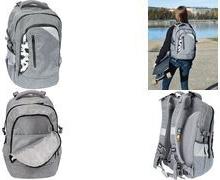 EBERHARD FABER Schulrucksack X-Style, grau/schwarz für Kinder/Teenager von 9 (577624)
