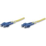 Intellinet Fiber Optic Patch Cable, OS2, SC/SC, 3m, Yellow, Duplex, Single-Mode, 9/125 µm, LSZH, Fibre, Lifetime Warranty, Polybag (470629)