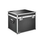 LEITZ Hängemappen-Box VAULTZ, schwarz-chrom Alurahmen, verstärkte Metallkanten, Alu-Schienen, für 30 (6714-00-95)