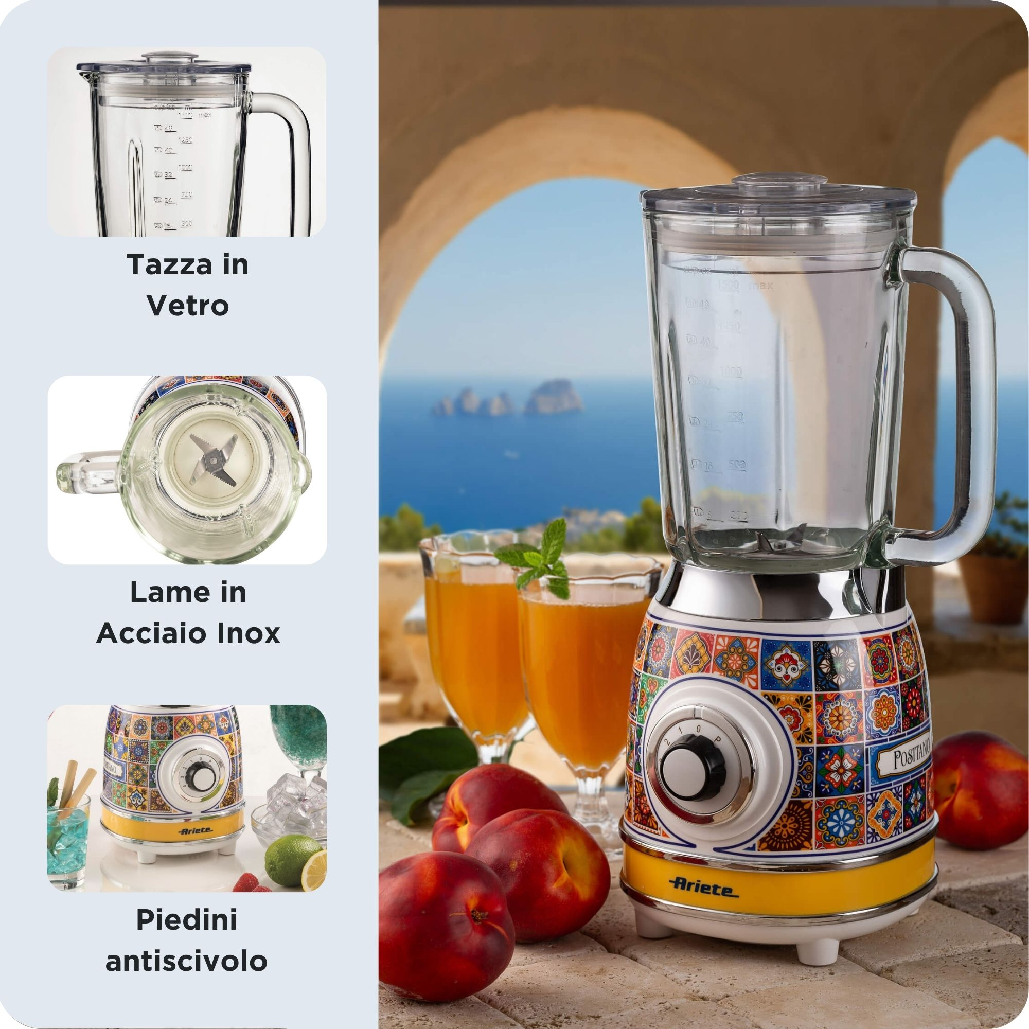 Ariete Positano 0583/0P Standmixer 1,5 l 1000 W Gelb