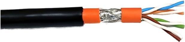 EFB-ElektronikCat.7 Rohkabel Innen-/Aussenkabel 1200MHz AWG23 S/FTP,PE Mantel, innen Dca, Sw& Or, 250m Hersteller: EFB Elektronik (99733.250-CPR)