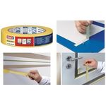 tesa Präzisions-Krepp Papierabdeckband 4334, 30 mm x 50 m besteht aus extrem dünnem und reißfestem Papierträger, - 1 Stück (04334-00002-00)