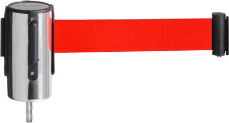 GUIL PST-CB/1 Schrankenkopf mit Gurt für Absperrpfosten (einziehbar | Länge: 3,00m) (PST-CB/1)