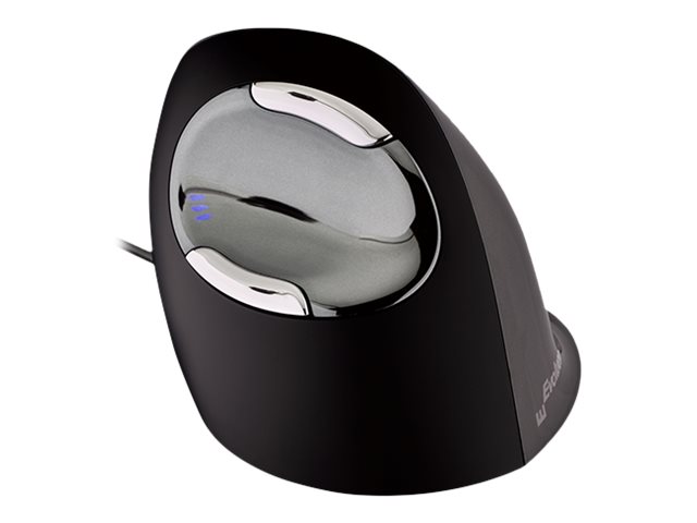 Evoluent VerticalMouse D Large Vertikale Maus Ergonomisch USB Schwarz, Grau