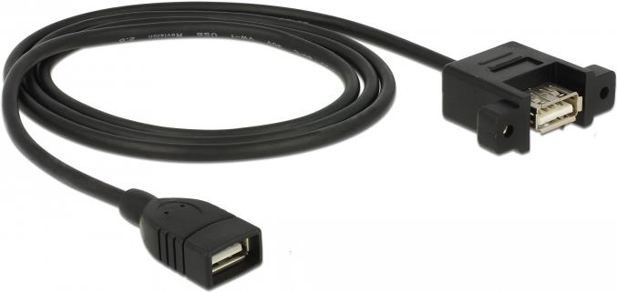 DeLOCK USB-Kabel USB (W) bis USB (W) Paneel montierbar (85460)