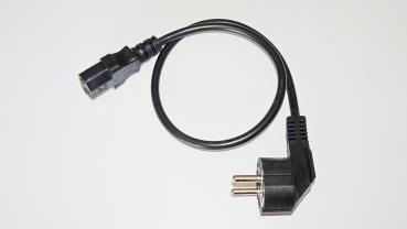 Wantec 7902 Stromkabel Schwarz 0,5 m CEE7/7 IEC C13 (7902)
